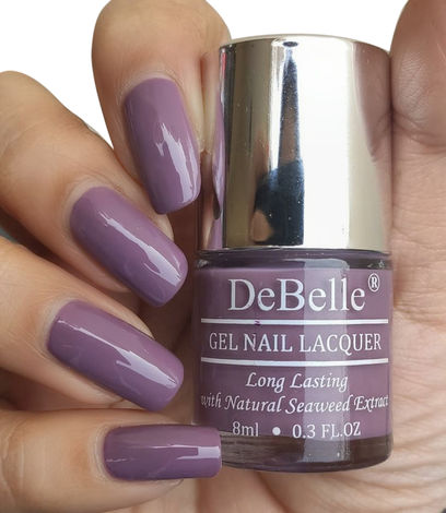Buy DeBelle Gel Nail Lacquer Glossy Mauve Orchid - Dark Mauve, (8 ml)-Purplle