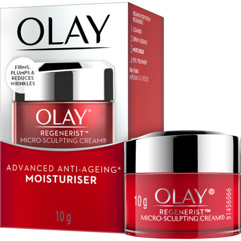 Buy Olay Regenerist Micro-Sculpting Cream|Advanced Anti-Ageing Moisturiser 10 G-Purplle