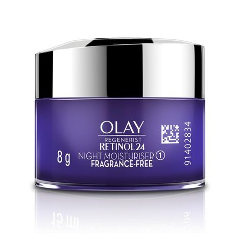 Buy Olay Night Cream mini: Regenerist Retinol 24 Moisturiser for hydrated plump smooth skin, 8 gm-Purplle
