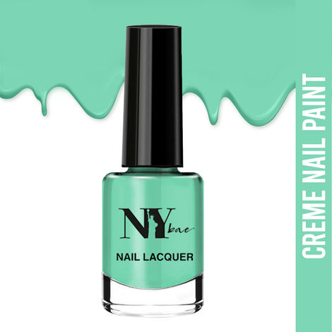 Buy NY Bae Creme Nail Enamel - Pizza 8 (6 ml) | Green | Smooth Creamy Finish | Rich Colour Payoff | Chip Resistant | Quick Drying | One Swipe Application | Vegan | Cruelty & Lead Free | Non-Toxic-Purplle