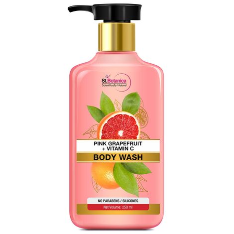 Buy StBotanica Pink Grapefruit VitaminC Body Wash 250ml-Purplle