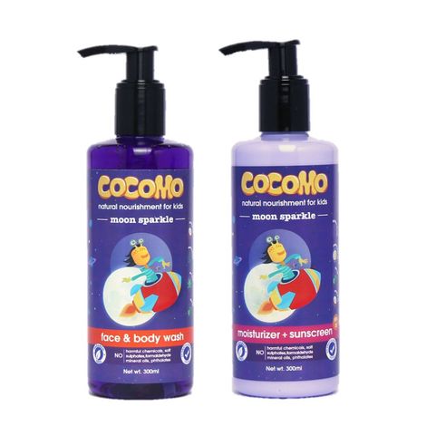 Buy Cocomo Moon Sparkle Body Wash + Moisturizer 600 ml-Purplle