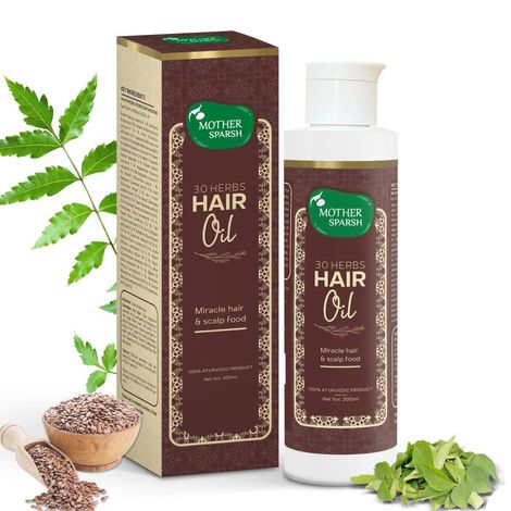 Buy Mother Sparsh 30 Herbs Hair Oil (200 ml)-Purplle
