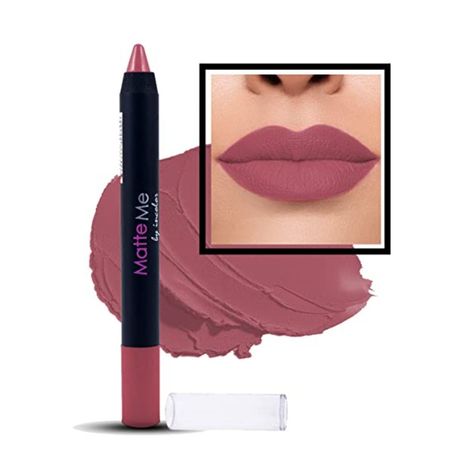 Buy Incolor Matte Me Crayon Lipstick 15 Bunch Me 2.3 Gms-Purplle