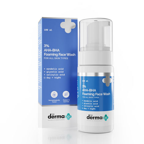 Buy The Derma 3% AHA-BHA Foaming Daily Face Wash-Purplle