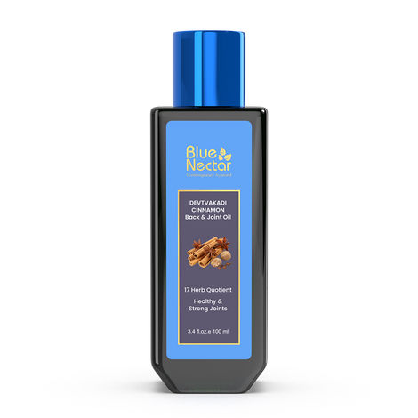 Buy Blue Nectar Ayurvedic Pain Relief Oil for Body, Back, Knee and Legs (17 Herbs, 100 ml)-Purplle