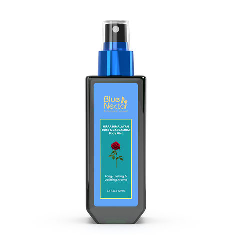 Buy Blue Nectar Uplifting Body Mist with Himalyan Rose & Cardamom for long lasting freshness (100 ml)-Purplle
