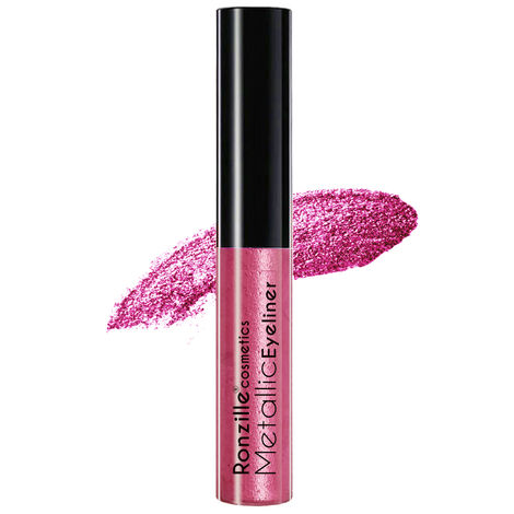 Buy Ronzille Pink shimmer Metallic Glitter Eyeliner-Purplle