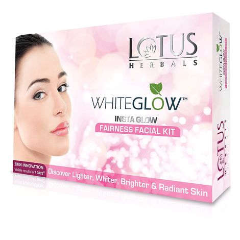 Buy Lotus Herbals Whiteglow Insta Glow 4 in 1 Facial Kit | For Radiant Glowing Skin | Natural Ingredients | 160 gm-Purplle