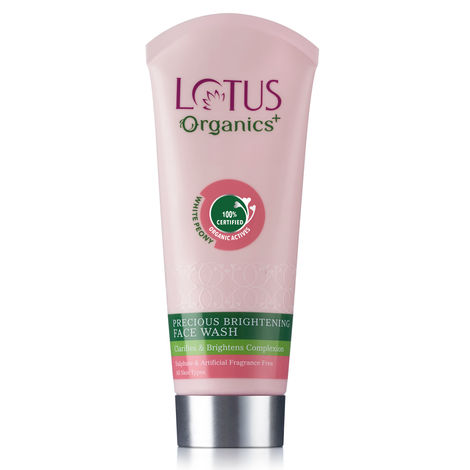 Buy Lotus Organics+ Precious Brightening Face Wash | For Skin Hydration & Brightening | Chemical Free & Organic | 100g-Purplle