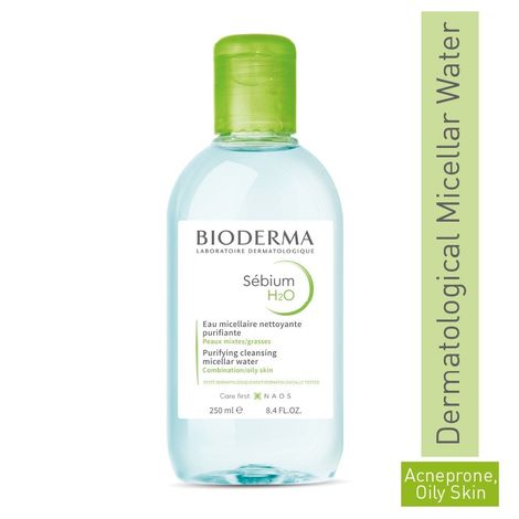 Buy Bioderma Sebium H2o Micellar Water, Cleanser And Make Up Remover (250ml)-Purplle