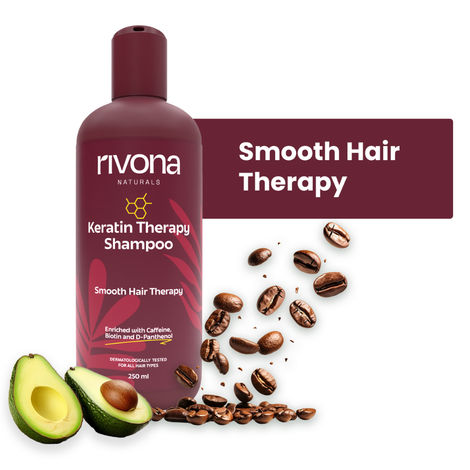Buy Rivona Naturals Keratin Therapy Shampoo | Hydrolyzed Keratin Protein + Argan Oil | Repairing and Strengthening | For Men & Women | All Hair types |250 ml-Purplle