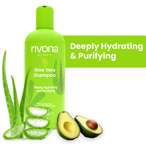 Buy Rivona Naturals Aloe Vera Shampoo | Aloe Vera + Neem | Deep Cleansing and Nourishing | For Men & Women | All Hair types |250 ml-Purplle