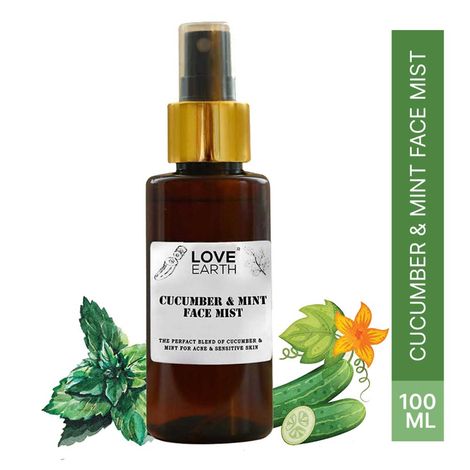 Buy Love Earth Cucumber MintAA Face MistAA For all skin typesA 100 ml-Purplle