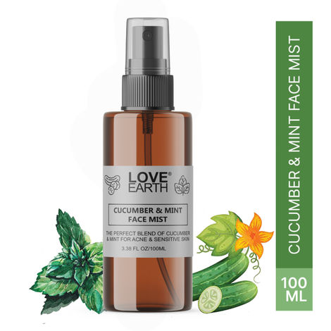 Buy Love Earth Cucumber MintAA Face MistAA For all skin typesA 100 ml-Purplle