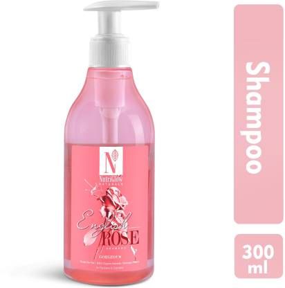 Buy NutriGlow NATURAL'S English Rose Shampoo For Scalp De-Tox/ Damage Repair, 300 ml-Purplle