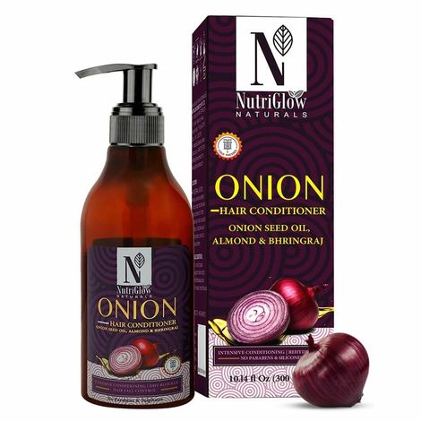 Buy NutriGlow NATURAL'S Onion Hair Conditioner For Anti Hair Fall/ Anti Dandruff, 300 ml-Purplle