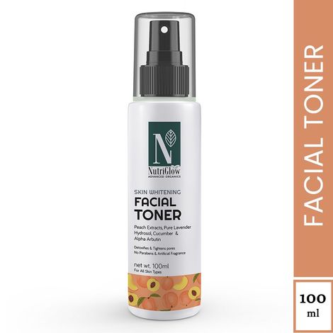 Buy NutriGlow Advanced Organics Skin Whitening Facial Toner For Detoxifies Skin, 100 ml-Purplle