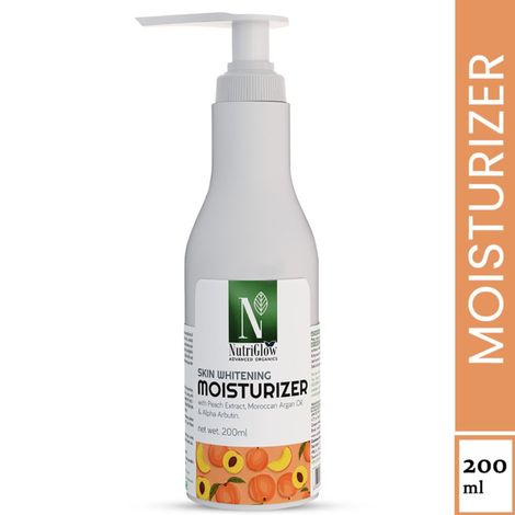 Buy NutriGlow Advanced Organics Skin Whitening Moisturizer For Intensive Nourishment, 200ml-Purplle