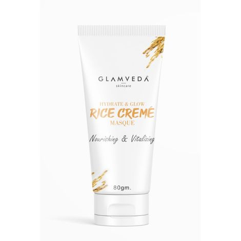 Buy Glamveda Hydrate & Glow Rice Creme' Masque (80 g)-Purplle