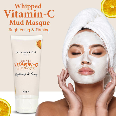 Buy Glamveda Whipped Vitamin C Mud Masque (80 g)-Purplle