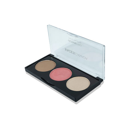 Buy FACES CANADA Ultime Pro Face Palette - Shine 04, 12 gm | 3-in-1 Contour + Highlighter + Blush | Lightweight Long Lasting Luminous Glow | Flawless Shimmer Finish | Silky Smooth Texture | Easy To Blend-Purplle