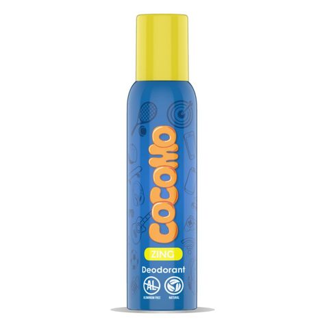 Buy Cocomo Zing Deodorant - For Boys, With Aloe Vera & Dragon Fruit, Natural & Safe Deodorant for Tweens & Teens - 150 ml-Purplle