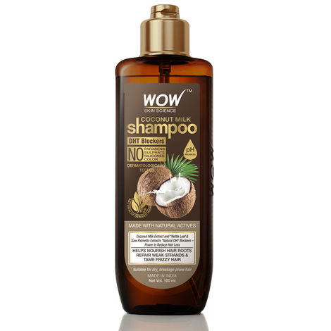 Buy WOW Skin Science coconut milk shampoo 100 ml-Purplle