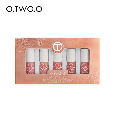Buy O.TWO.O Lip Tint Set (Tint Faces & Cheek) Online | Purplle