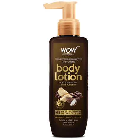 Buy WOW Skin Science Shea Butter & Cocoa Body Lotion 200 ml-Purplle