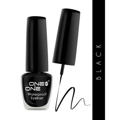 Buy ONE on ONE 24 Hrs Long Lasting & Waterproof Eyeliner, Black (5 ml)-Purplle