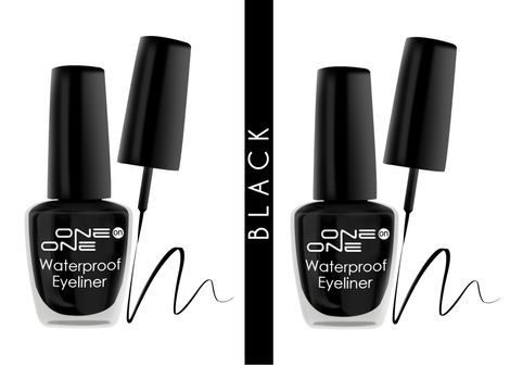 Buy ONE on ONE 24 Hrs Long Lasting & Waterproof Eyeliner, Black (5 ml * 2 = 10 ml), Pack of 2-Purplle