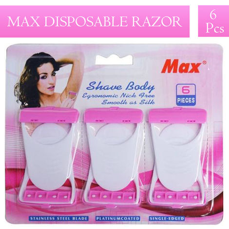 Buy Max Soft Razor Pack of 6-Purplle