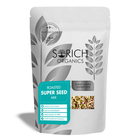 Buy Sorich Organics Super Seeds Mix for Immunity - 200 GM - Chia Seeds and Roasted ( Pumpkin Seeds, Sunflower Seeds, Flax Seeds, Seasame Seeds, Watermelon Seeds )-Purplle