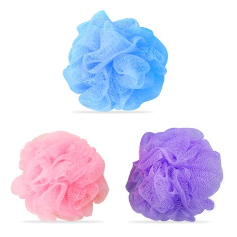 Buy GUBB Exfoliating Loofah, Bathing Scrubber for Body - 3 Loofahs (Color May Vary) - 3 Pcs-Purplle