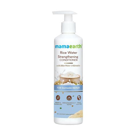 Buy Mamaearth Rice Water Conditioner with Rice Water & Keratin for Damaged Repair (250 ml)-Purplle