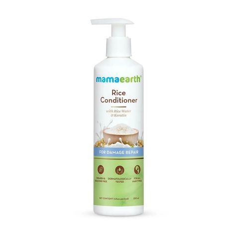 Buy Mamaearth Rice Water Conditioner with Rice Water & Keratin for Damaged Repair (250 ml)-Purplle