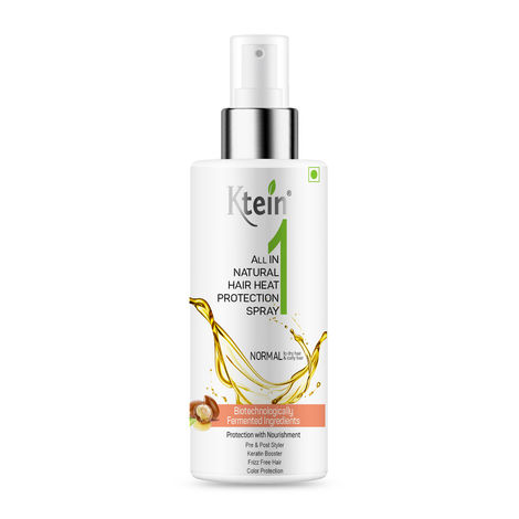Buy Ktein Cosmetics All in 1 Natural Hair Heat Protection Spray with Argan Oil Vitamin E Pro Vitamin B3 and Holding Spray (100 ml)-Purplle
