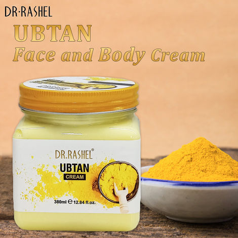 Buy Dr.Rashel Glowing Ubtan Face and Body Cream For All Skin Types (380 ml)-Purplle