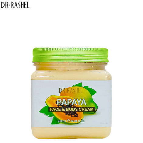 Buy Dr.Rashel Brightening Papaya Face and Body Cream For All Skin Types (380 ml)-Purplle