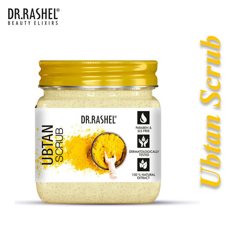 Buy Dr.Rashel Glowing Ubtan Face and Body Scrub For All Skin Types (380 ml)-Purplle