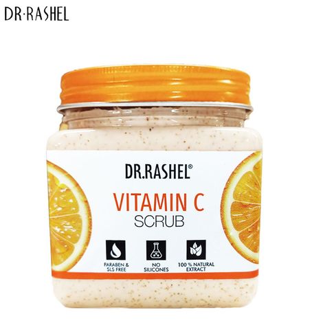 Buy Dr.Rashel Skin Whitening Vitamin C Face and Body Scrub For All Skin Types (380 ml)-Purplle