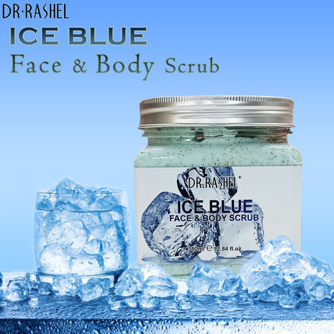 Buy Dr.Rashel Non-Drying Ice Blue Face And Body Scrub For All Skin Types (380 ml)-Purplle