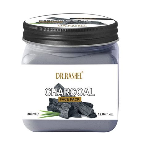 Buy Dr.Rashel Whitening Charcoal Face Pack For All Skin Types (380 ml)-Purplle