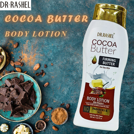 Buy Dr.Rashel Cocoa Butter Body Lotion With Vitamin E (200 ml)-Purplle