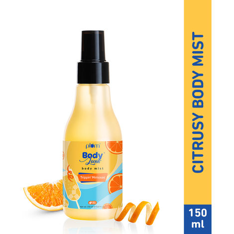 Buy Plum BodyLovin' Trippin' Mimosas Body Mist | Long Lasting Citrus Fragrance For Women & Men With Grapefruit, Red Berries & Musk | High On Fun | Travel-Friendly Perfume Body Spray 150 ml-Purplle