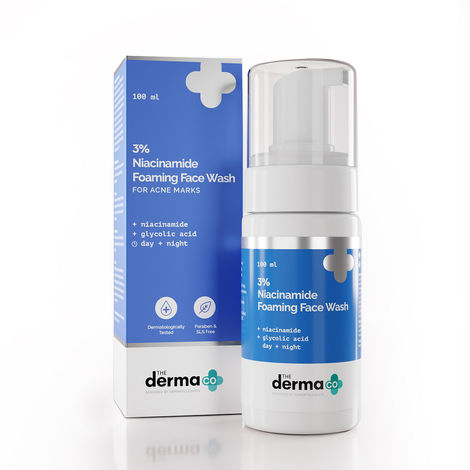 Buy The derma co 3% Niacinamide Foaming Face Wash for Acne Marks - (100 ml)-Purplle