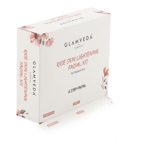 Buy Glamveda Rice Skin Lightening Facial Kit (120 gm)-Purplle