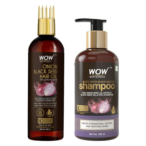 Buy WOW Hair Care Essentials - Onion Easy Application Combo of 2-Purplle