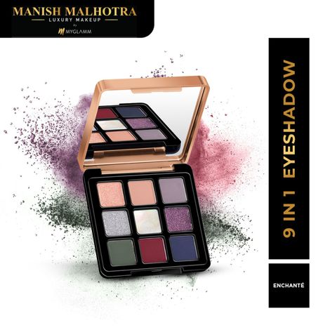 Buy Manish Malhotra Beauty By MyGlamm 9 In 1 Eyeshadow Palette-Enchante-9gm-Purplle